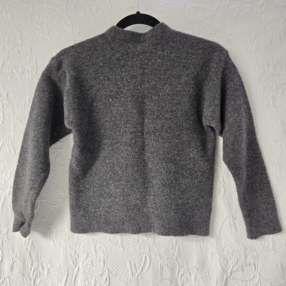 Cullen Men Merino Wool Gray Pullover Sweater Vintage Medium Quiet Luxury Minimal - Picture 2 of 7